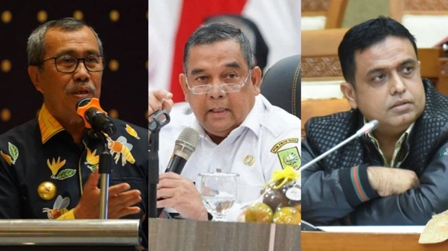 Foto Syamsuar dan Mawardi Saleh, pasangan calon Gubernur-Wakil Gubernur Riau 2024
