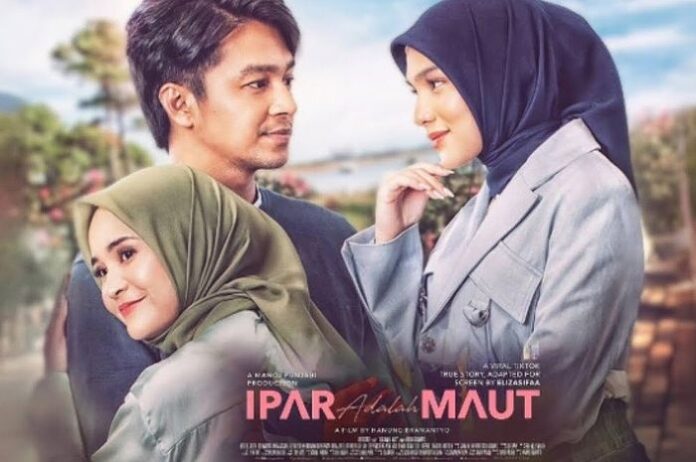 Poster resmi film Ipar Adalah Maut, drama rumah tangga adaptasi dari kisah nyata