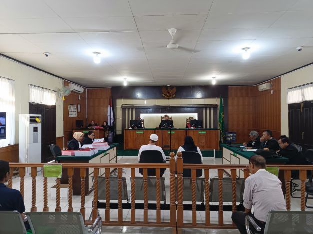 Sidang pembacaan tuntutan terkait kasus korupsi dana BLU 2019 UIN Suska Riau, di Pengadilan Tipikor Pekanbaru, Kamis (18/7/2024).
