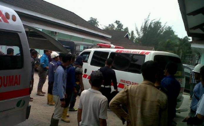 Luka Sobek di Perut, Supir Truk Tangki CPO Tewas di Area PT Pacific Indopalm Dumai
