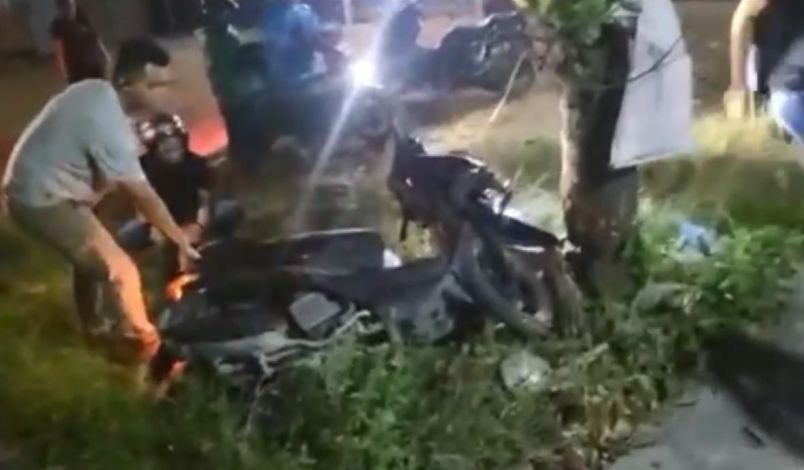 Pengedar Bawa Sabu 1 Kg Tabrak Pohon Saat Kabur dari Polisi di Pekanbaru