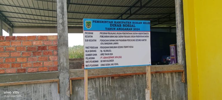 Proyek Dinsos Rohil Diduga Gagal Konstruksi, APMPHR Ancam Demo Kejati