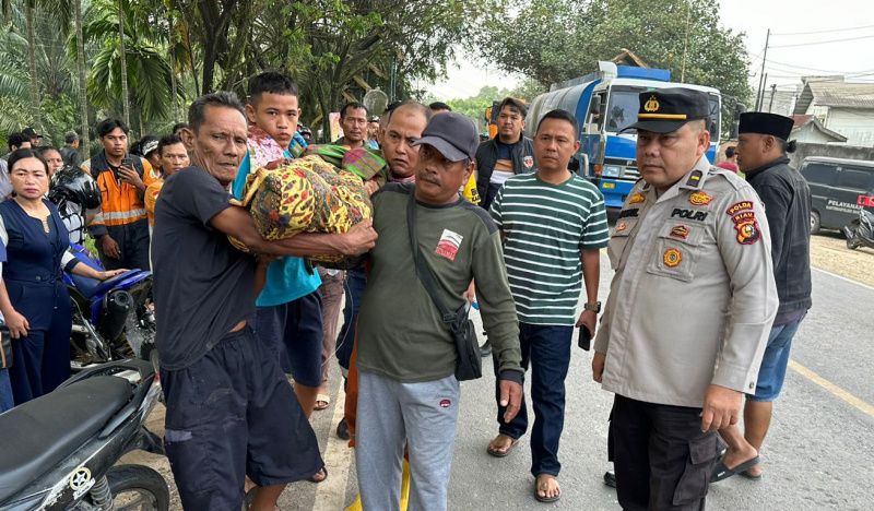 Perempuan Ditemukan Tewas di Genangan Air Lintas Duri-Dumai, Keluarga Tolak Visum