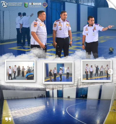 Jelang Peresmian, Kadishub Dumai Tinjau Persiapan Lapangan Futsal Wahana
