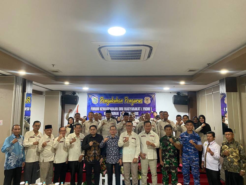 Kimlan Anthony Resmi Pimpin FKDM Dumai: Siap Perkuat Kewaspadaan Masyarakat
