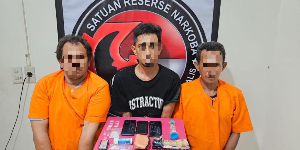 Sabu Disembunyikan di Tabung Permen, Polisi Bekuk Tiga Tersangka Narkoba di Mandau 
