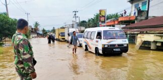 Banjir Rendam Ribuan Rumah di Rambah, Warga Diminta Waspada