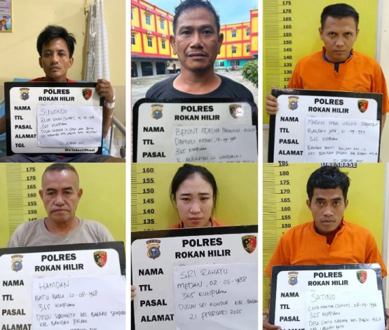 Detik-Detik Polisi Meringkus Enam Perampok Sadis di Rohil