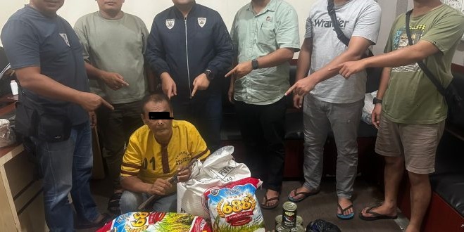 Polsek Bangko Bekuk Pencuri Sembako di Bagan Barat