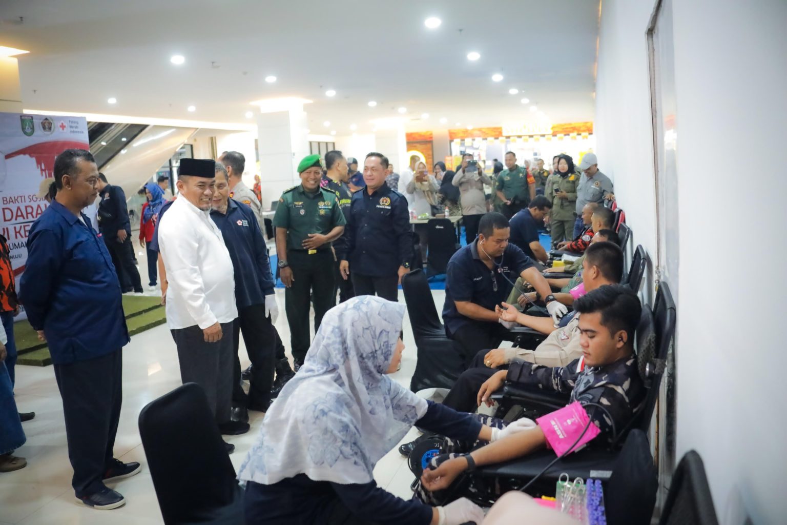 HUT ke-79 PWI, Aksi Donor Darah di Dumai Disambut Antusias Warga
