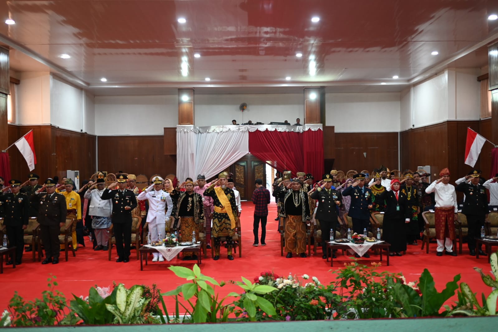 Wali Kota dan Wakil Walikota Dumai Ikuti Upacara Detik-Detik Proklamasi Secara Virtual