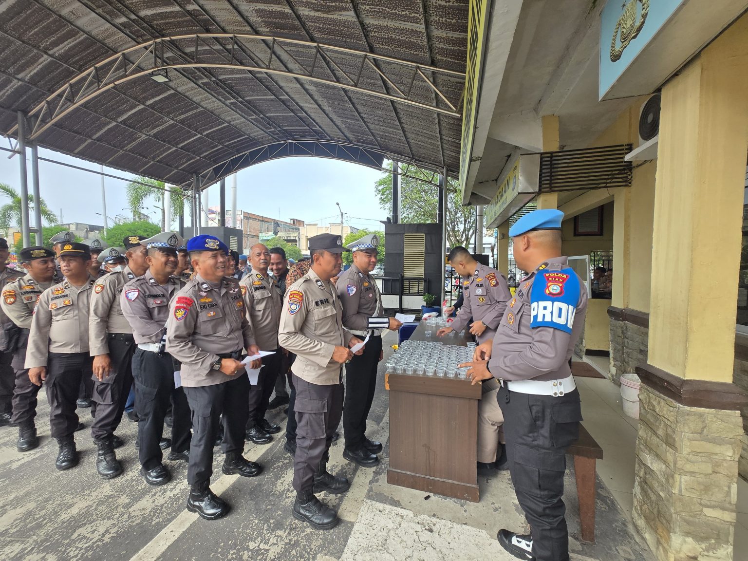 Polres Dumai Tes Urine