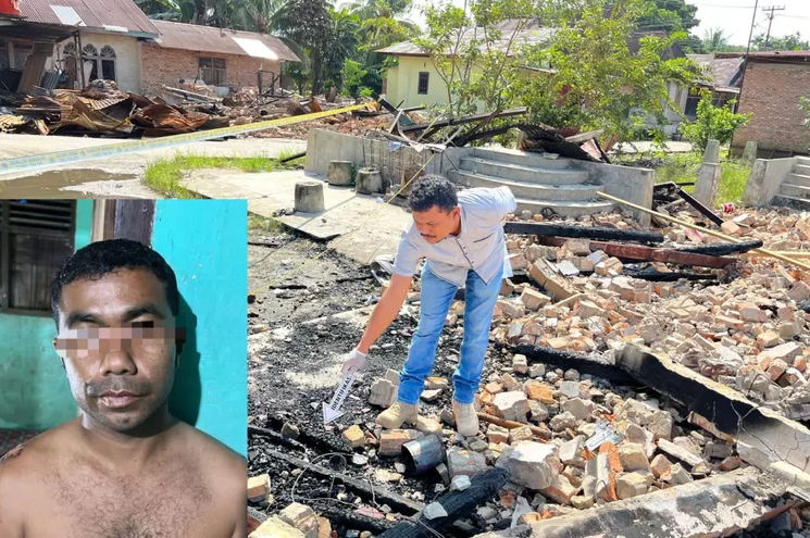 Tak Mau Rujuk, Pria di Kampar Bakar Rumah Mantan Istri