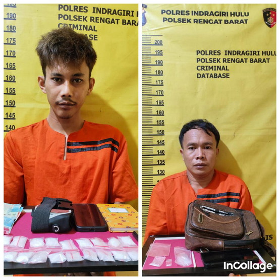 Dua Pengedar Sabu Diciduk, Bandar Besar di Rengat Ikut Diamankan