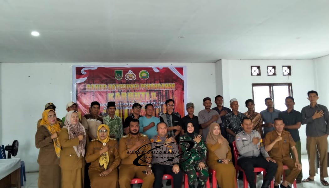 Polsek Bangko Gelar Rakor  Penanganan Karhutla 
