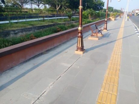 Puluhan Bangku Taman di Jalan Janur Kuning Raib Digondol Maling