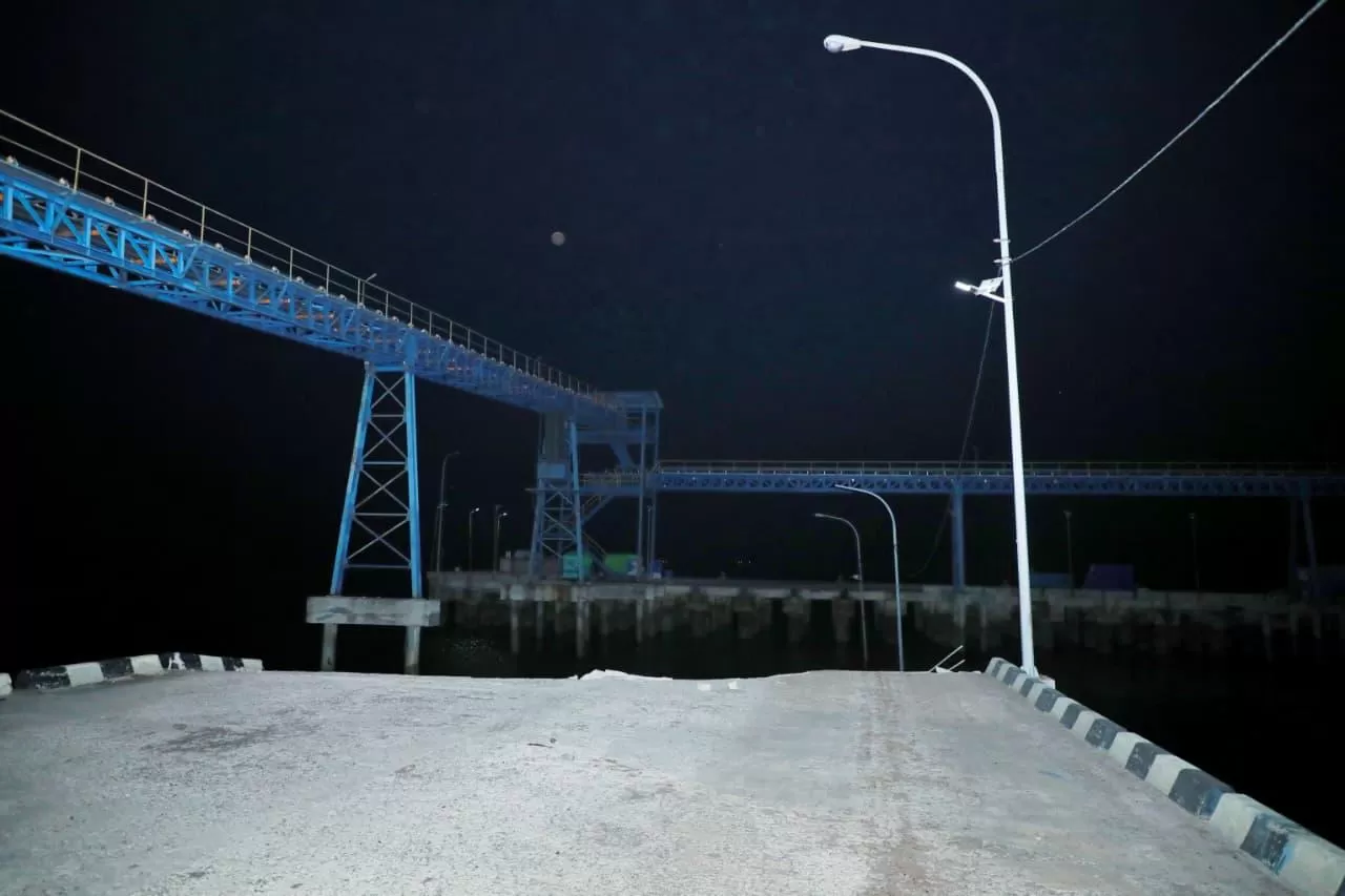 Dermaga Pelabuhan Tanjung Buton Akhirnya Rubuh