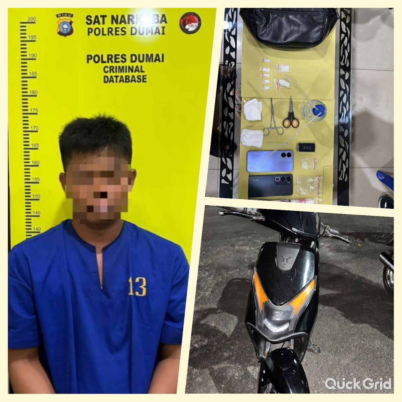 Pengedar Sabu Diciduk di Perkebunan Sawit Bukit Kapur Dumai
