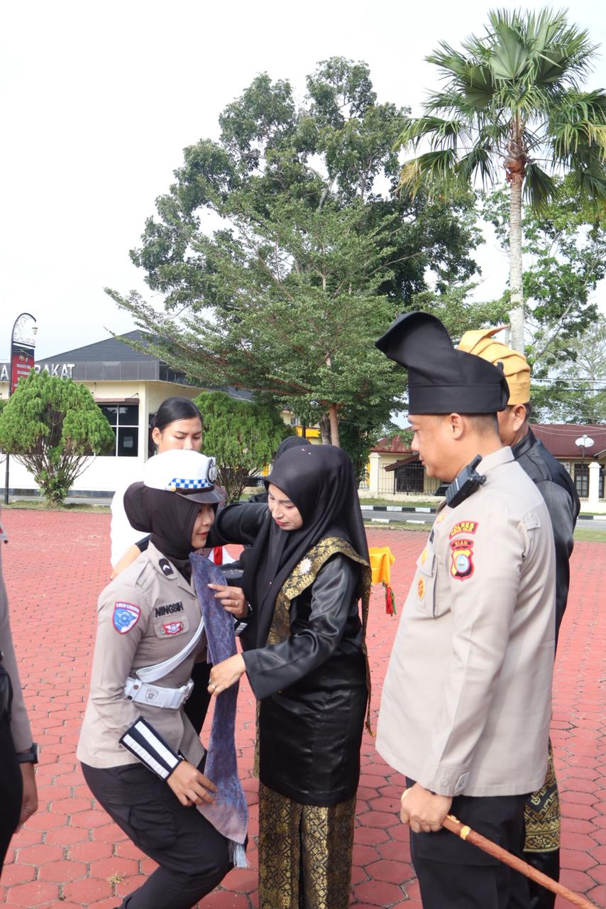 Polres Rohil Launching Tanjak dan Selempang, Wujud Pelestarian Budaya Melayu