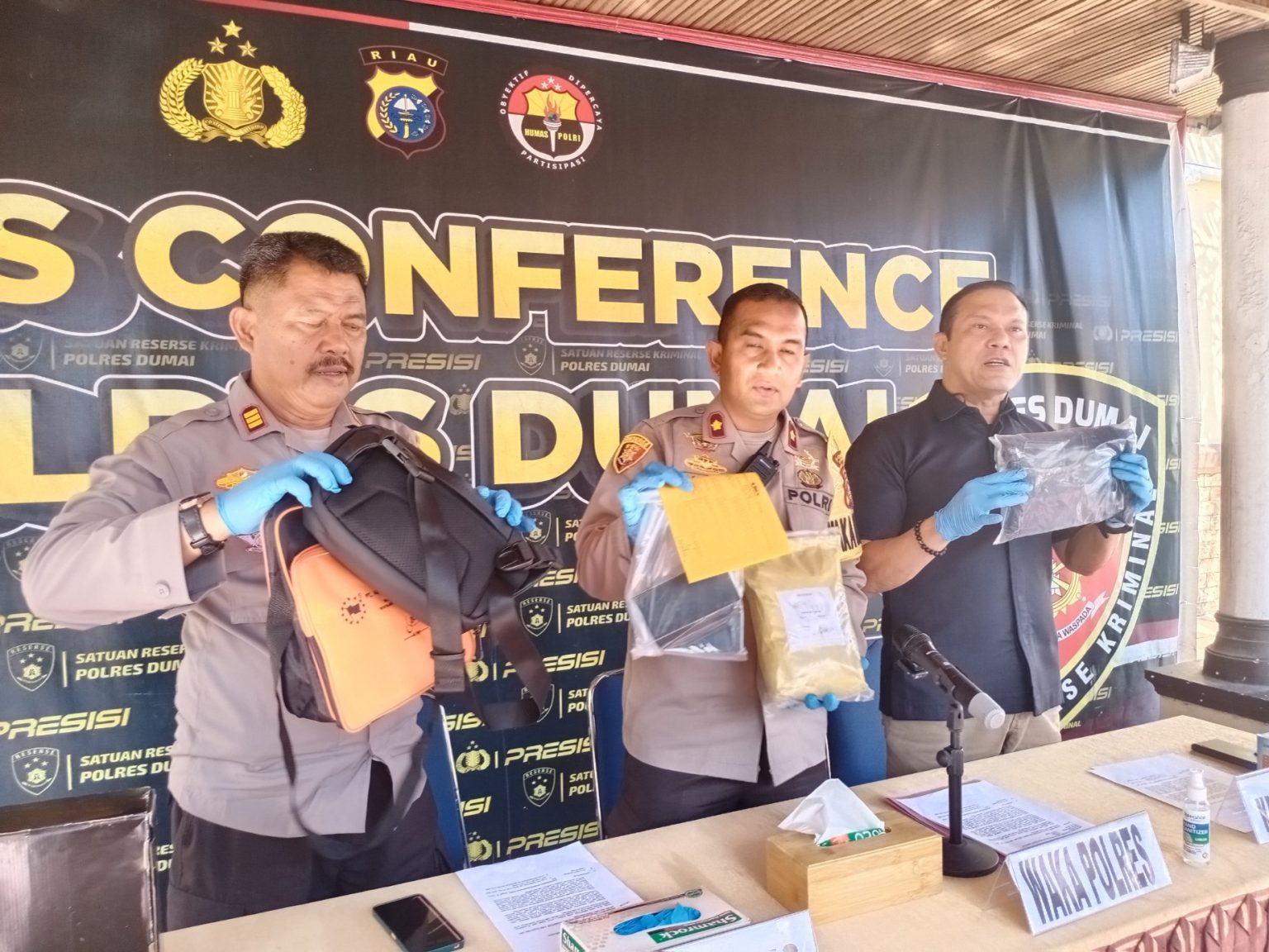 Upah Rp 1 Juta per Ons, Pengedar Sabu 1,5 Kg Ditangkap Polres Dumai