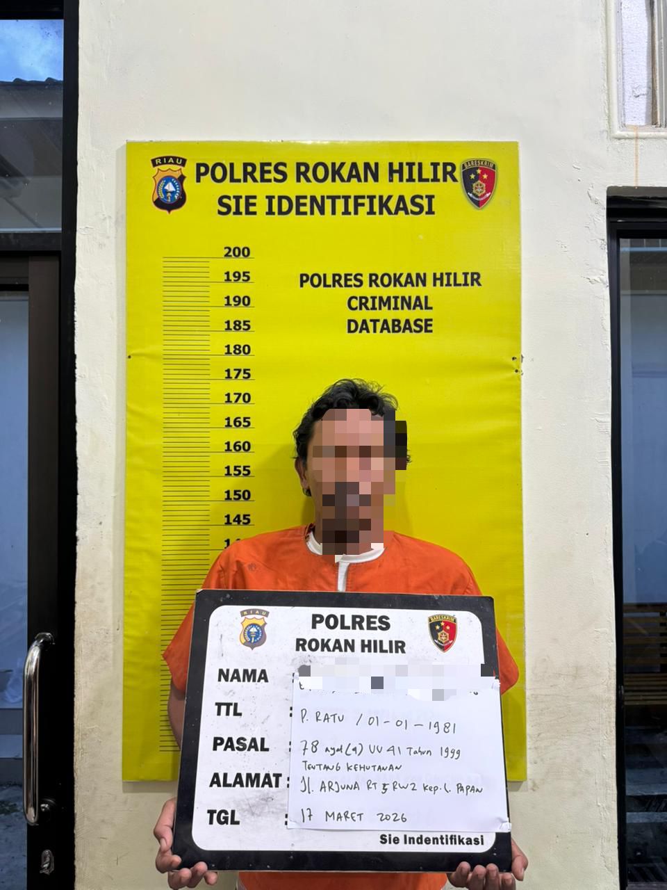 Polres Rohil Ungkap Dugaan Karhutla Di Wilayah TPTM