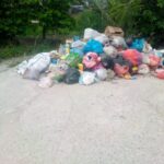 Sampah Berserakan di Jalan Seiya Bagan Punak, Warga Soroti Kinerja DLH Rohil