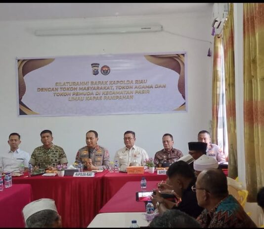 Kapolda Riau Silaturahmi ke Panipahan Pasca Aksi Warga Terkait Peredaran Narkotika
