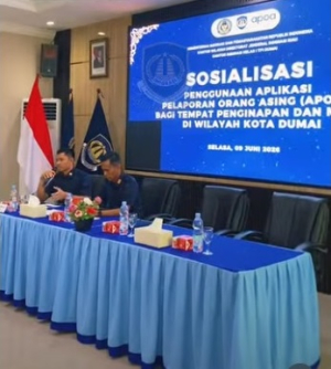 Imigrasi Dumai Sosialisasikan APOA, Perkuat Pengawasan WNA Berbasis Digital