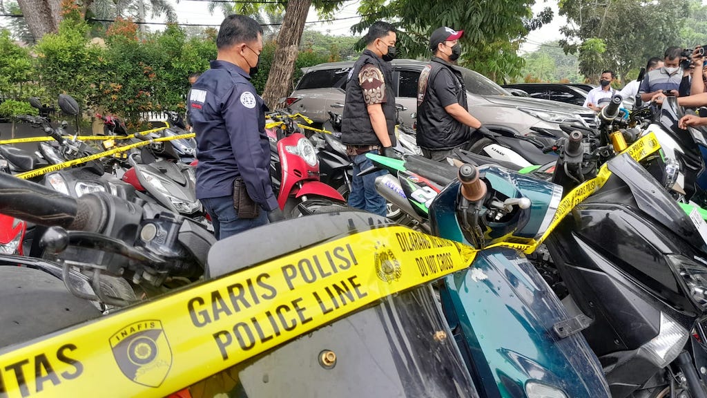 Jatanras Polda Riau Bongkar Jaringan Curanmor, 44 Motor Diamankan