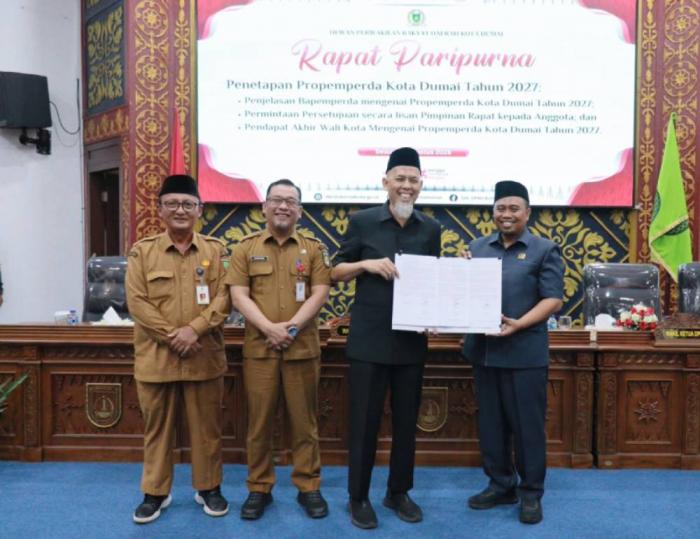 DPRD dan Pemko Dumai Sepakati 13 Ranperda dalam Propemperda 2027