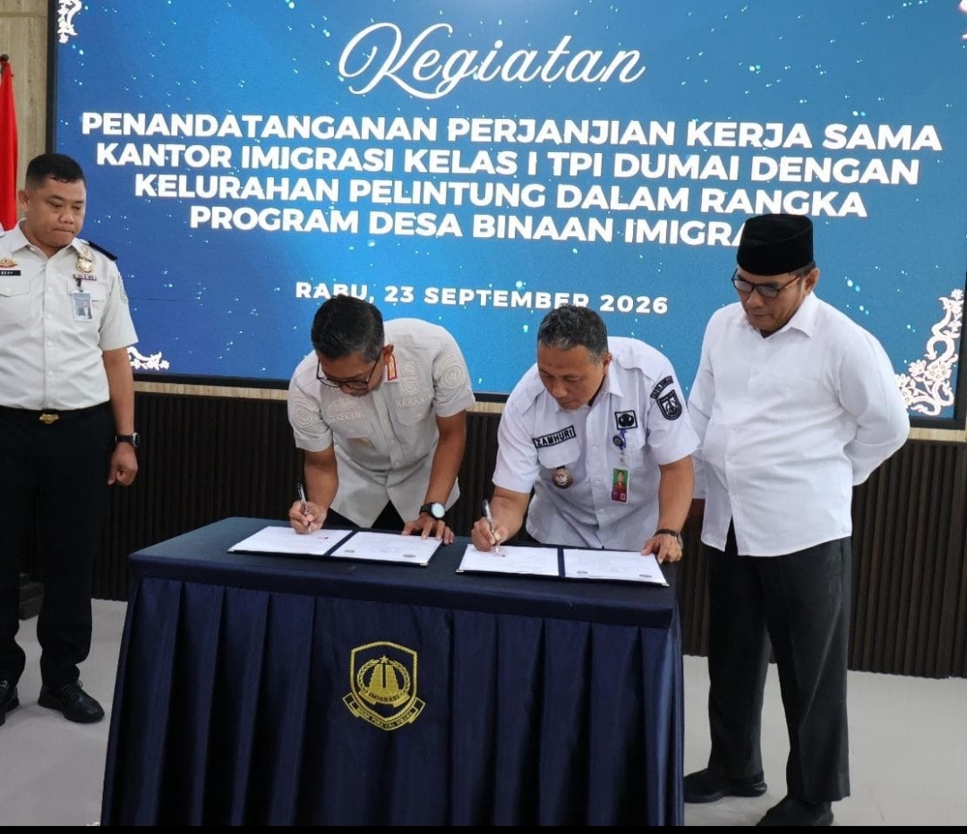 Cegah TPPO dan Penyelundupan Manusia, Imigrasi Dumai Bentuk Desa Binaan di Pelintung