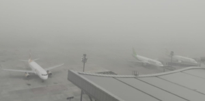 Jarak Pandang Cuma 100 Meter, Dua Penerbangan di Bandara Pekanbaru Delay