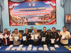 Polda Riau Gagalkan Peredaran 34,9 Kg Sabu Senilai Rp 62,9 Miliar, 5 Tersangka Ditangkap